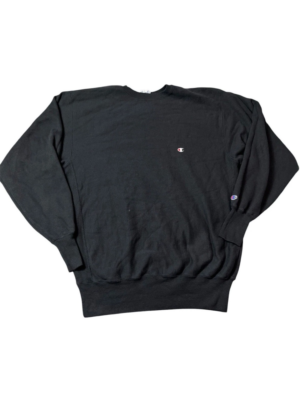 Vintage Made USA Champion Black Reverse Weave Men’s Crewneck Sweater